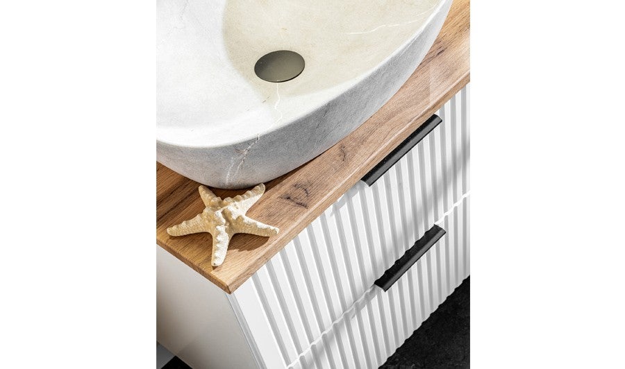 Umywalka nablatowa ANNA 50 cm mat owalna ceramiczna - 4