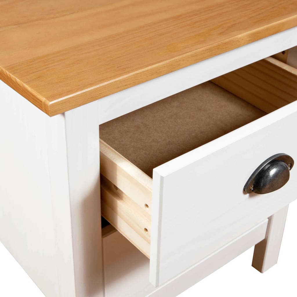 Lot de 2 Tables de chevet，Table d'appoint, Table de nuit pour Salon Chambre Hill 46x35x49,5 cm Bois de pin solide457530 - 7