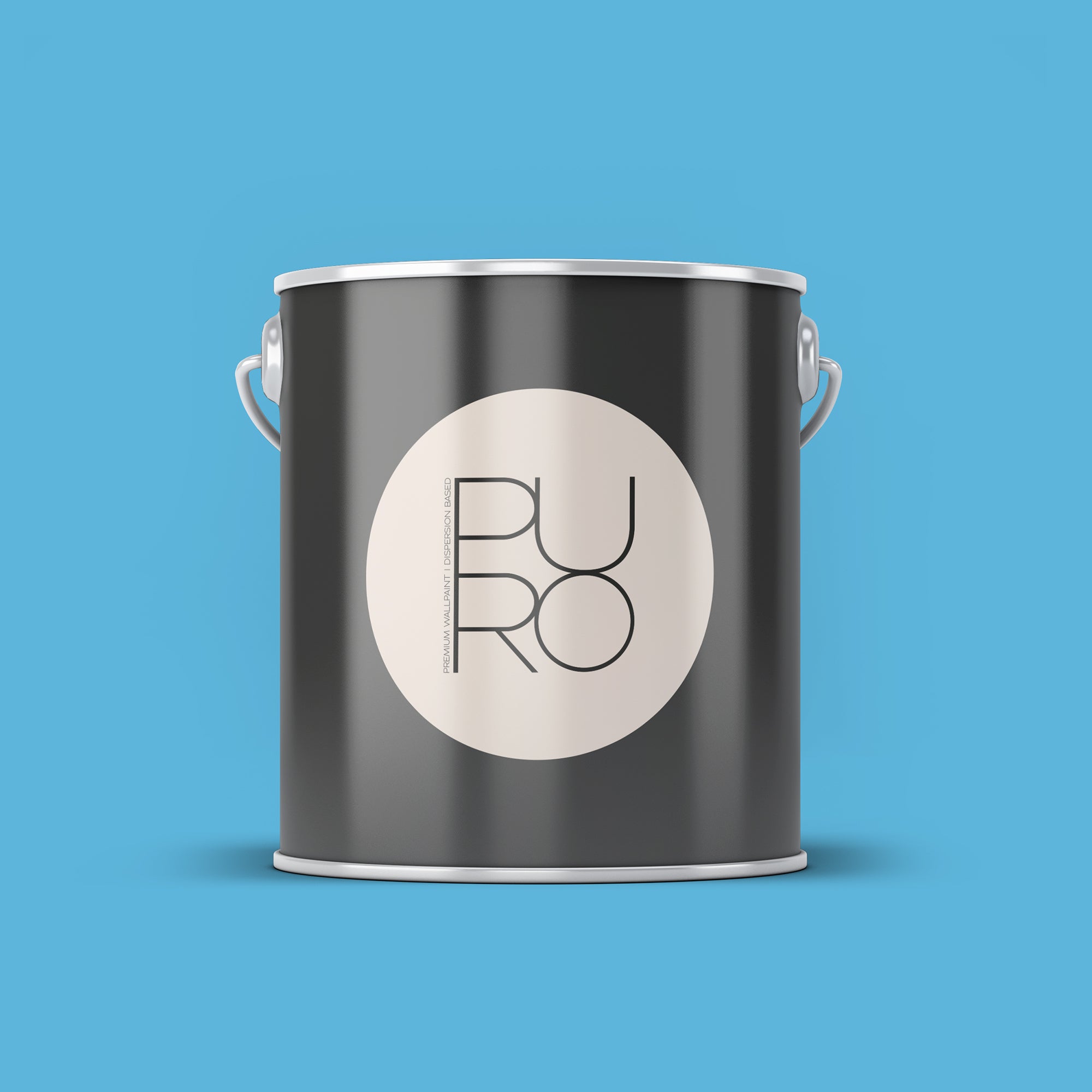 PURO Pintura mural premium c3002 - Pintura de muy alta opacidad - pintura azul mate de alta calidad para interiores - 2,5l - 2