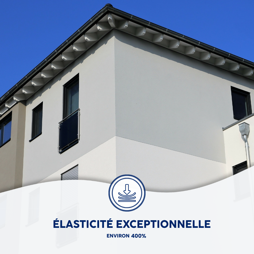 Peinture étanche & élastique pour protection façade Tonnelet de 10 Kg Blanc - ETANC10 - MATPRO - 5