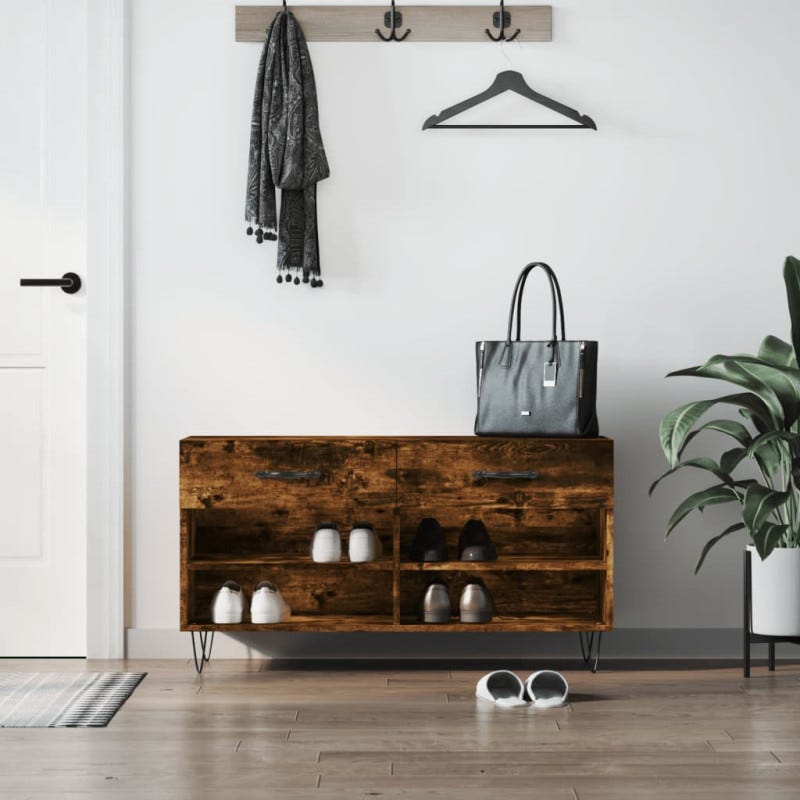 vidaXL Comodino Rovere Marrone 40x42x60 cm in Legno Multistrato vidaXL Comodino Rovere Marrone 40x42x60 cm in Legno Multistrato