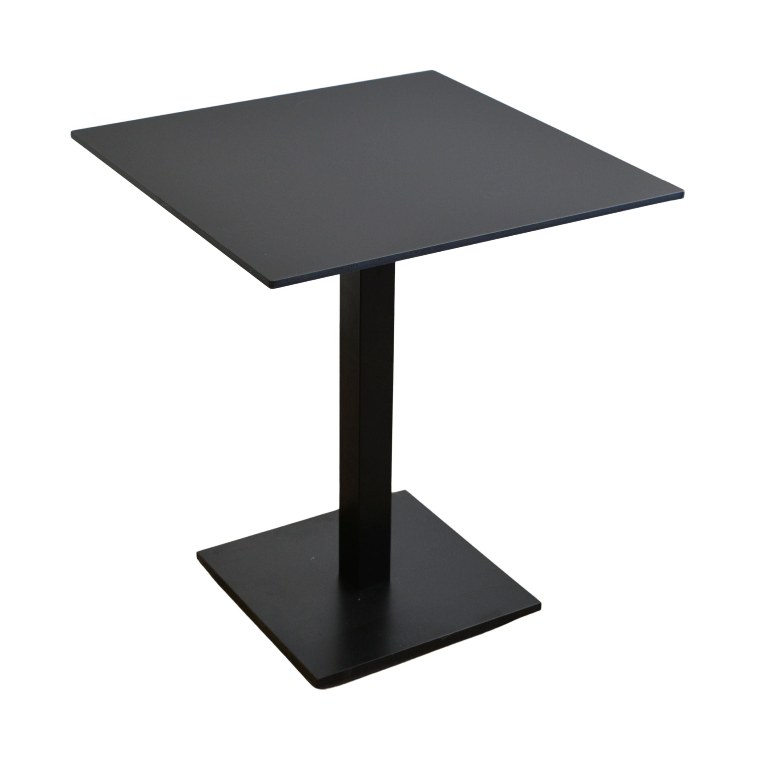 Stolik na balkon wodoodporny HPL 12mm 70x70cm Black Mat