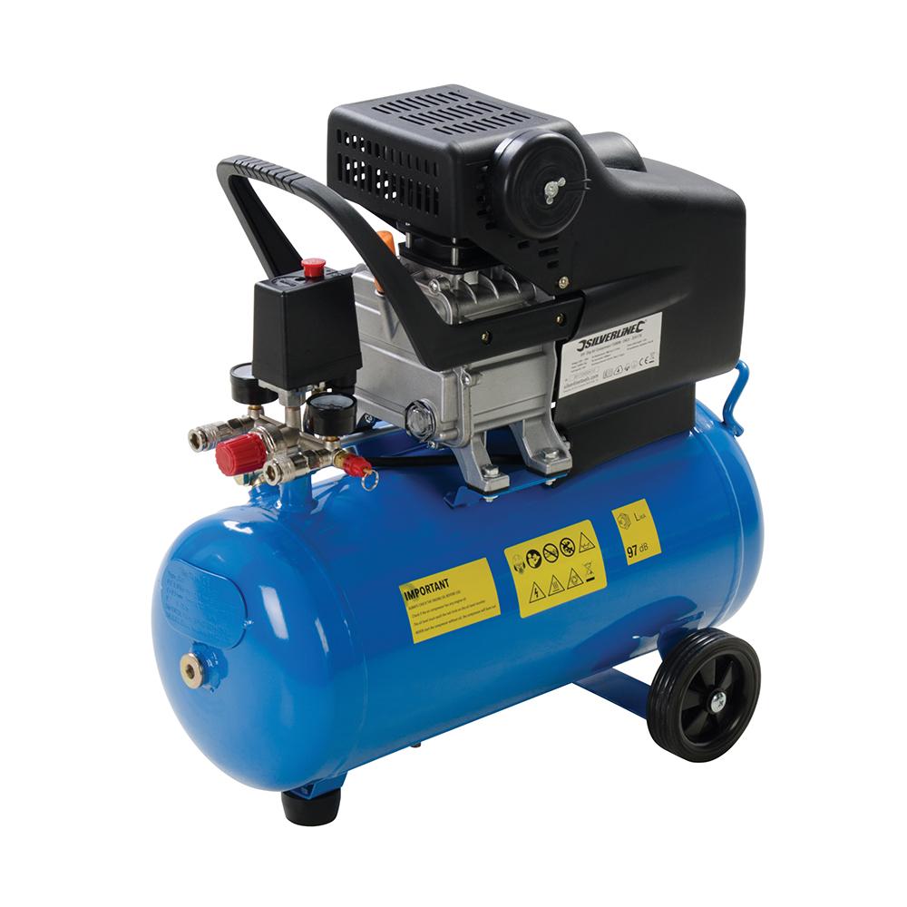 Silverline Compresseur d'air 2 ch, 1 500 W 24 L Leroy Merlin — free download