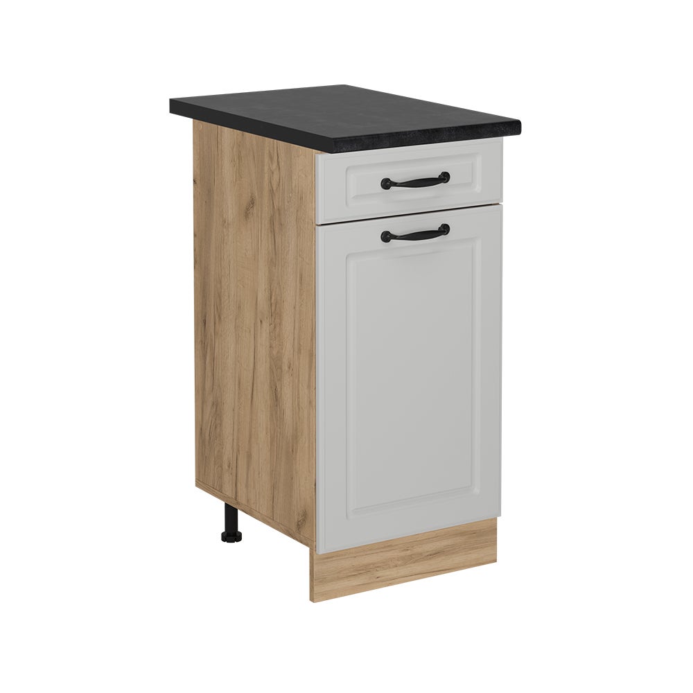 Vicco Szafka dolna do kuchni R-Line, Biały domek wiejski, 40 cm , BP Antracyt