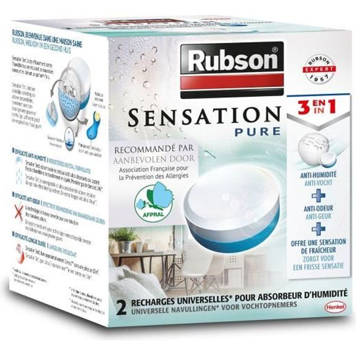 Recharges en tablettes pour absorbeur Sensation de Rubson x2 - 4