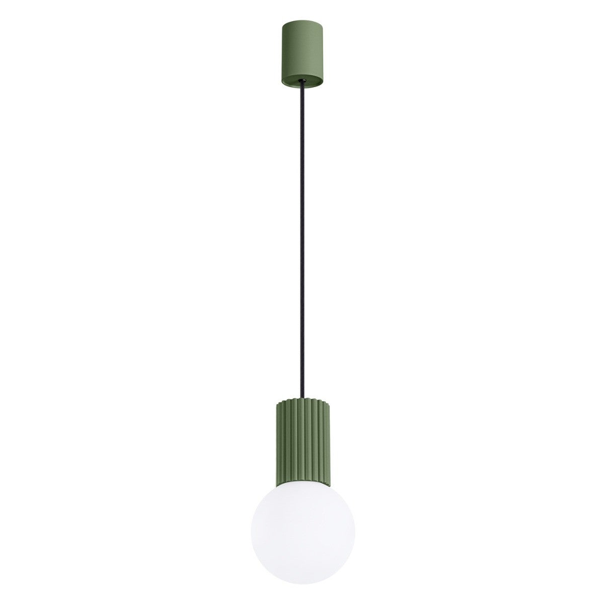 Lampa wisząca HALO zielony oliwkowo-biała 1 x G9 x 8W wym: 120 x 12 x 12 cm Sollux Lighting