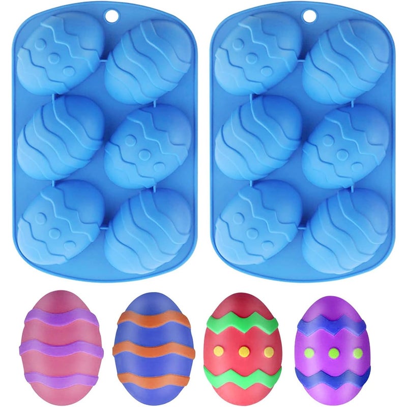 2 silikonowe foremki w kształcie jajka, foremki do czekolady, foremki do ciasta wielkanocnego, forma do pieczenia ciasta, muffinki, prezent wielkanocn