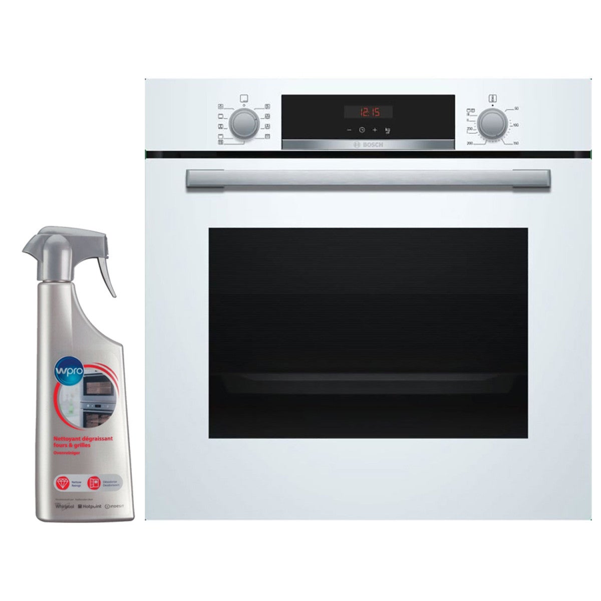 BOSCH Four Pyrolyse encastrable blanc 71L Multifonctions Chaleur — free download
