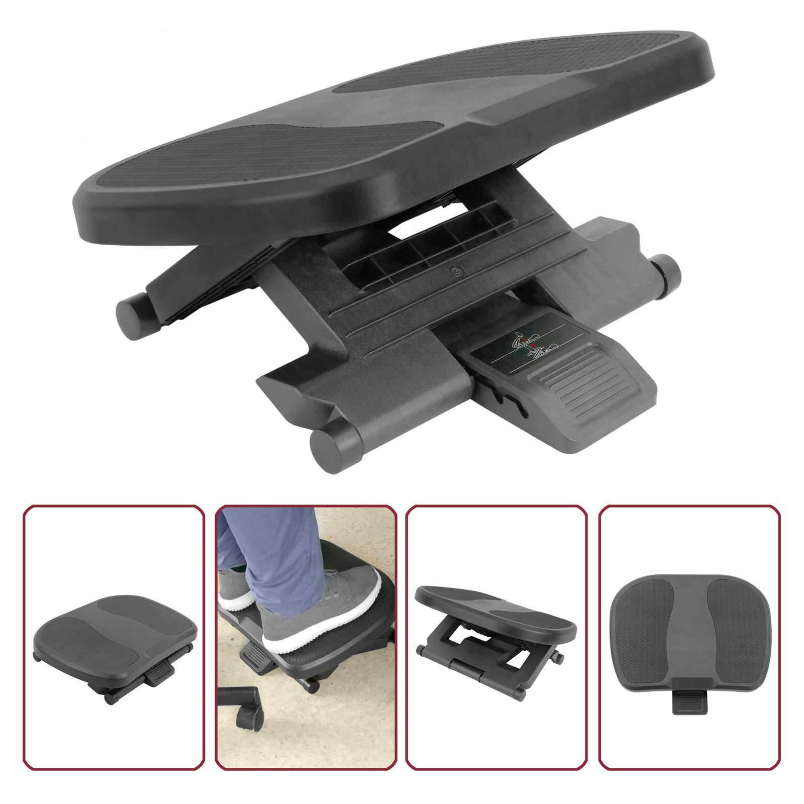 Poggiapiedi regolabile con 3 altezze di 450x330mm - 3