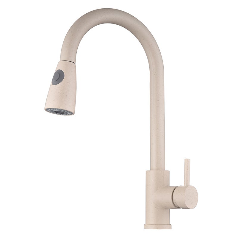 Bateria kuchenna z wyciąganą wylewką, bateria do zlewu kuchennego, bateria owsiana, obrotowa wylewka ze stali nierdzewnej