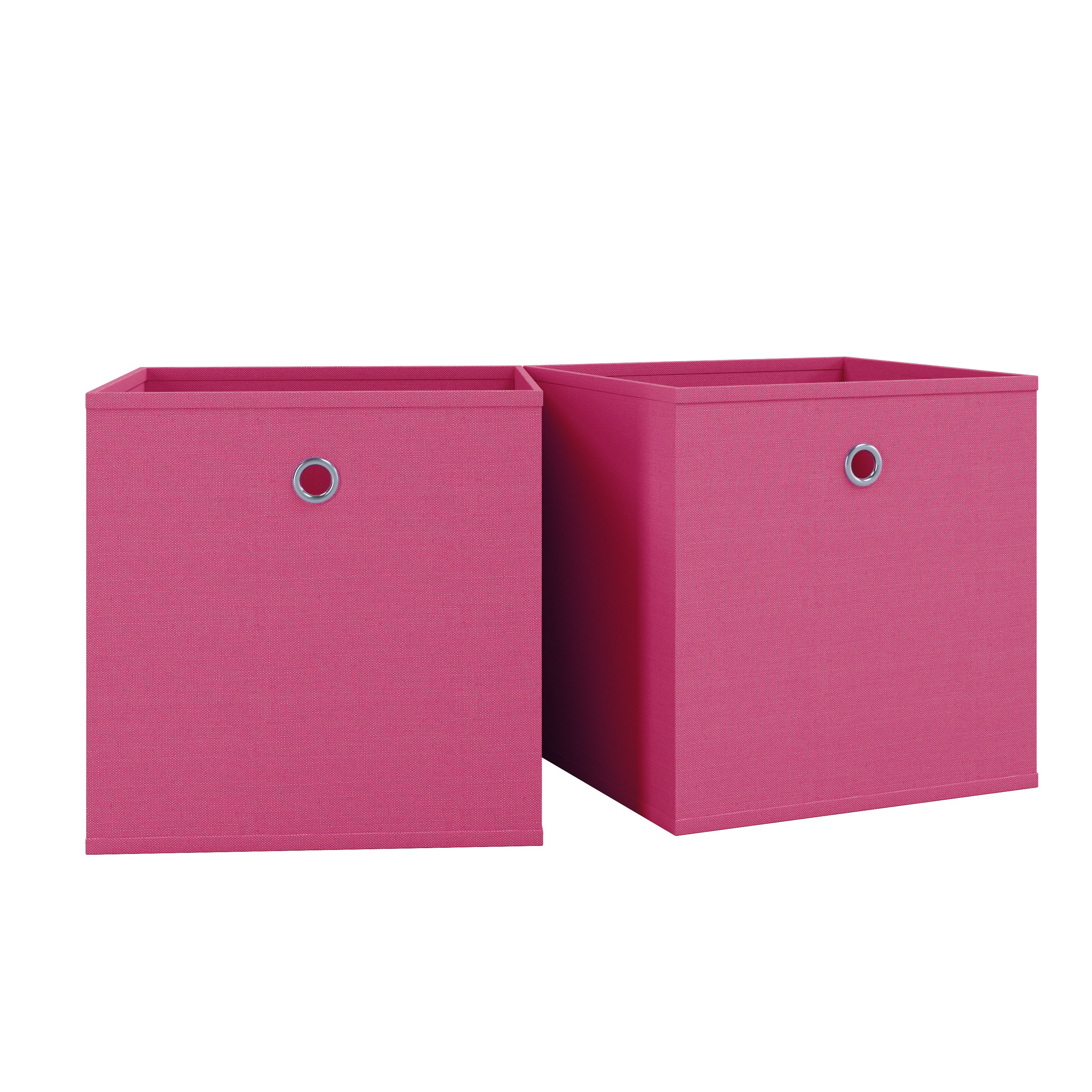 VCM Pudełko do przechowywania Boxas Różowy H. 28 x B. 27 x T. 27 cm