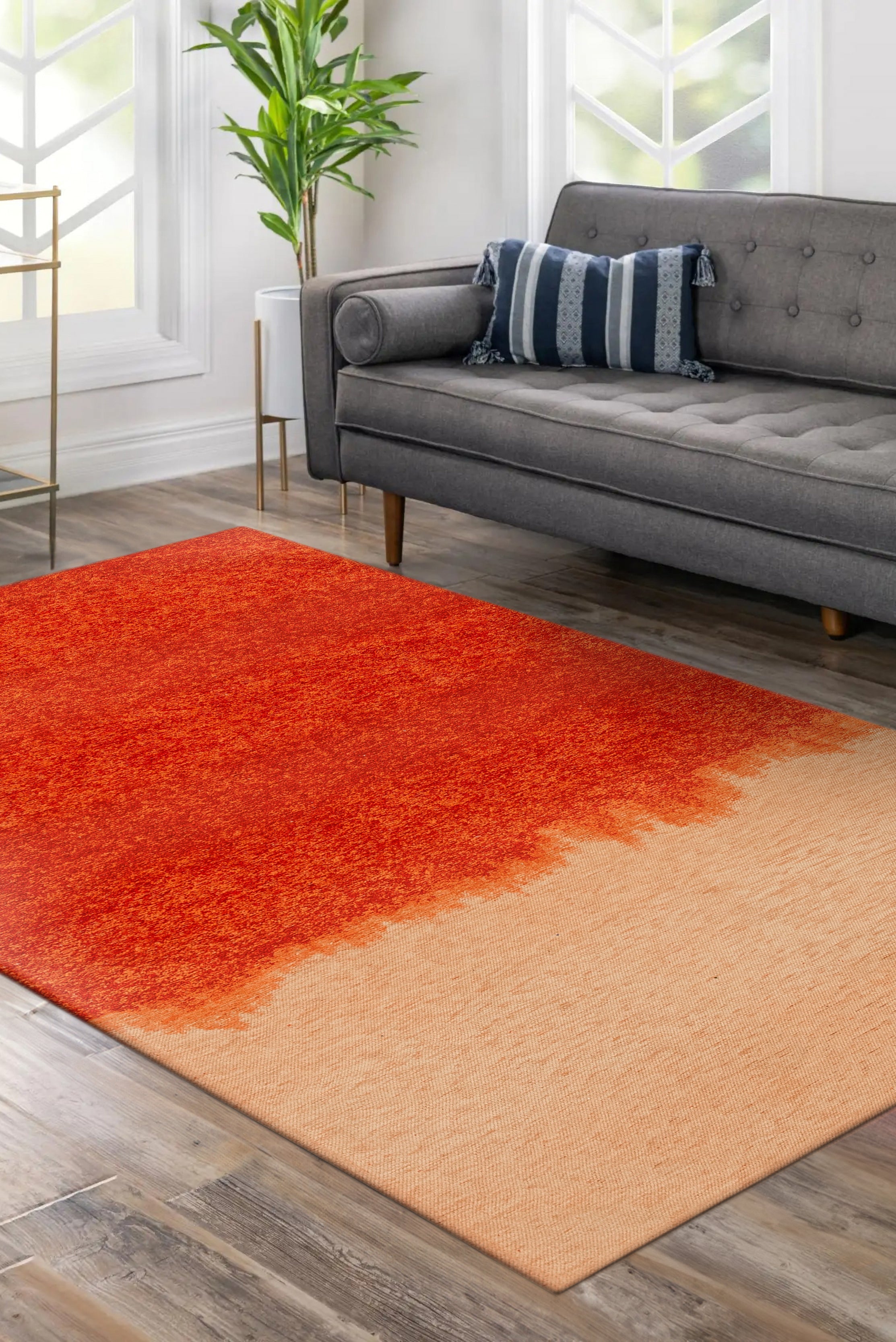 Tapis de salon moderne tissé plat BURST 80x150 cm - 2