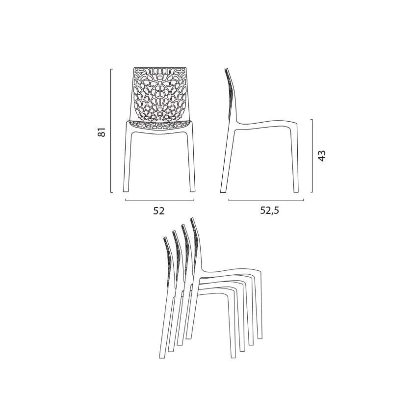 Chaise de jardin avec coussin Gruvyer en Polypropylène Vert - 9
