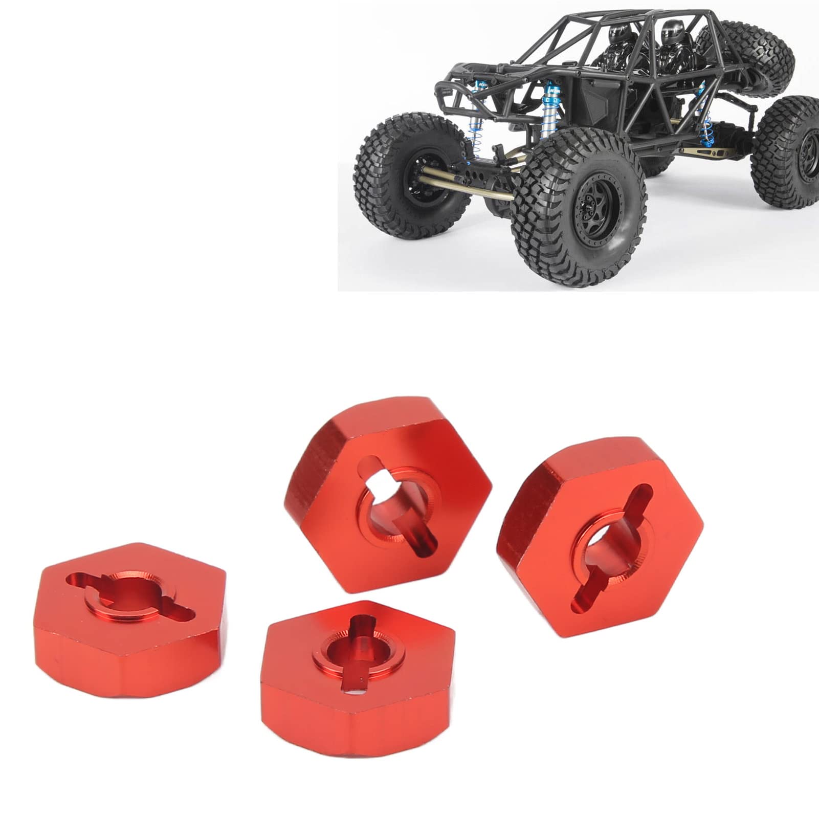 TRAXXAS XO-1 1/5 SQUARE WHEEL HUB ADAPTERS E-REVO E-MAXX