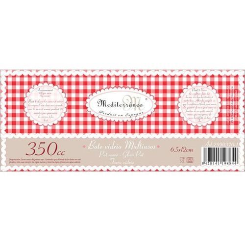 Barattolo di Vetro Mediterraneo A-370 Multiuso 375 cc (ø 7 x 12 cm) (375 cc) - 2