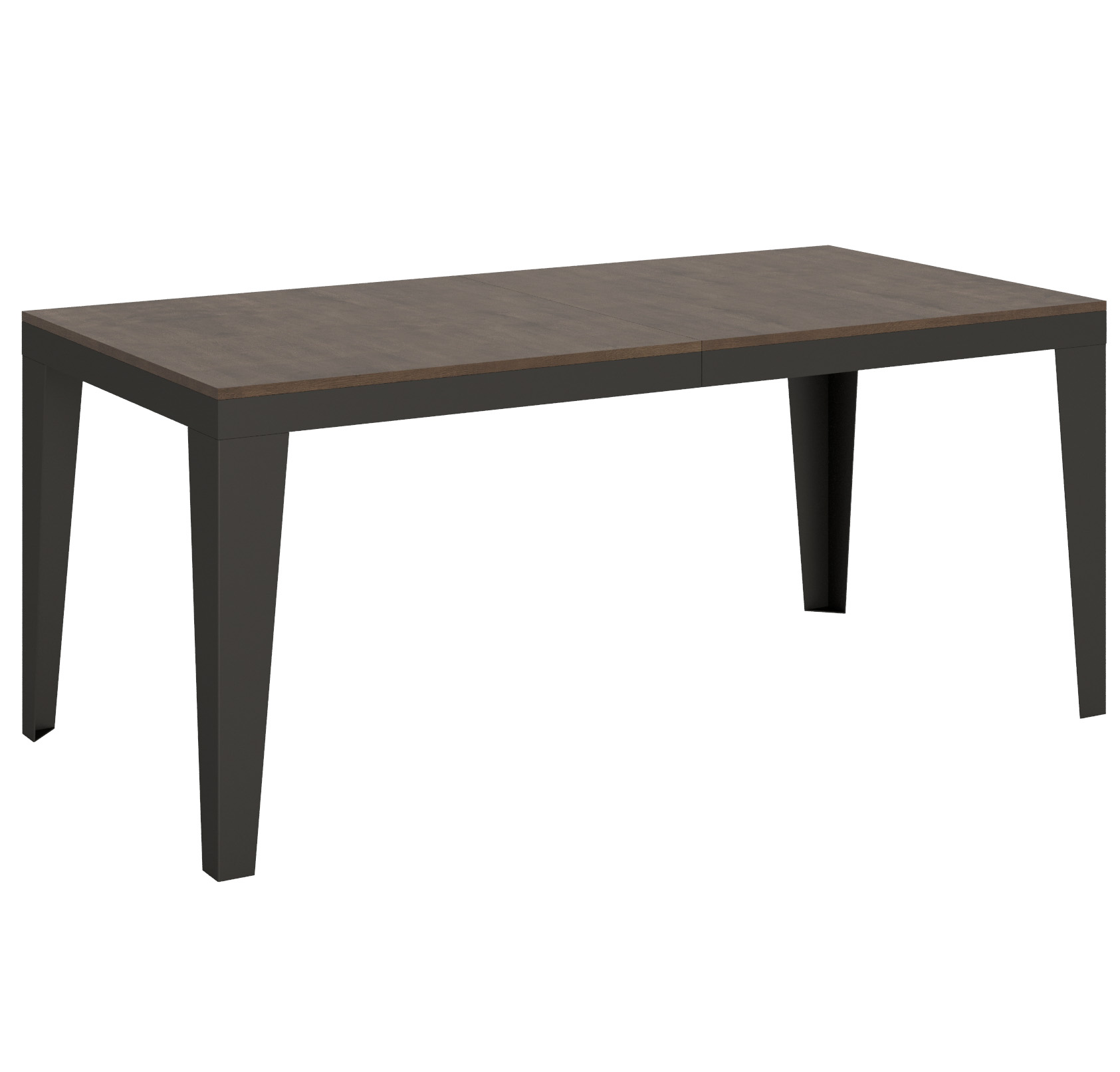 Stół rozkładany 90x180/284 cm Flame Evolution Orzech Antracyt rama