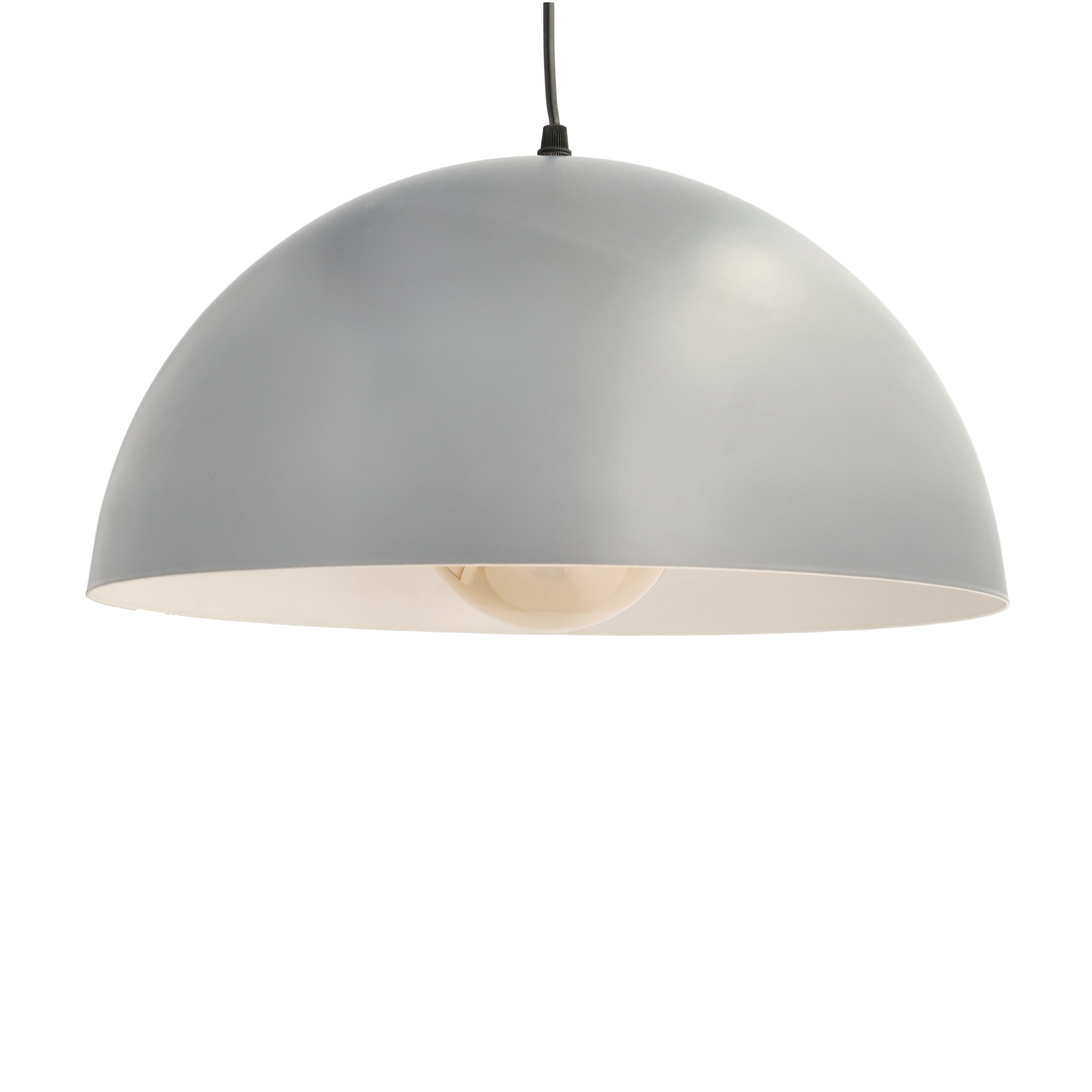 Metalowa lampa wisząca Średnica 40 cm Matowa szarość. Do żarówki E27