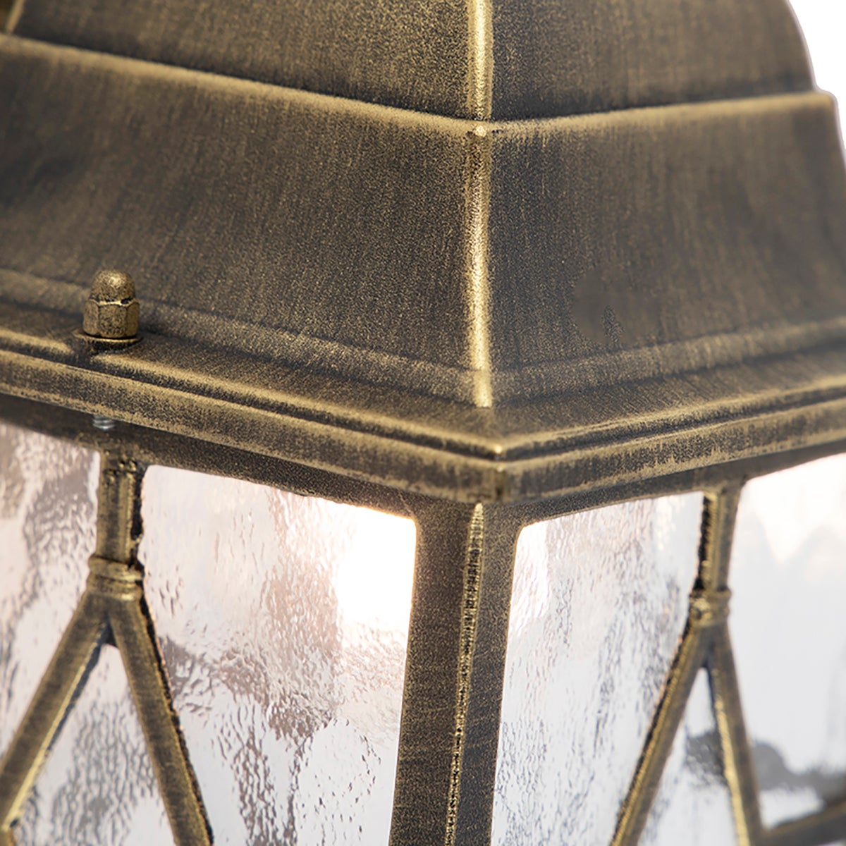 Qazqa rustique applique murale extérieure, lampe murale pour jardin - London - bronze, 15cm, IP23, carré - 7