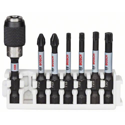 Zestaw bitów do wkrętarki Bosch Impact Control 7 sztuk stal S2 srebrny