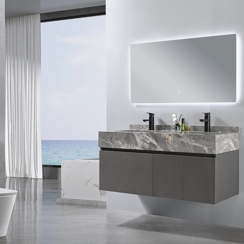 Meuble salle de bain double vasque VICTORIA 120 cm + miroir - 3