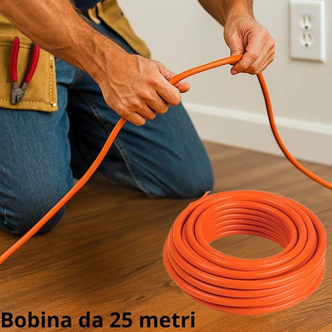 Primes DIY Cavo Flessibile Flessibile A 3 Conduttori Rotondo Nero - Foto 5