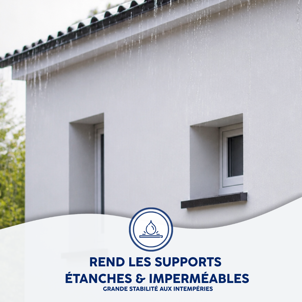 Peinture étanche & élastique pour protection façade Tonnelet de 10 Kg Blanc - ETANC10 - MATPRO - 6