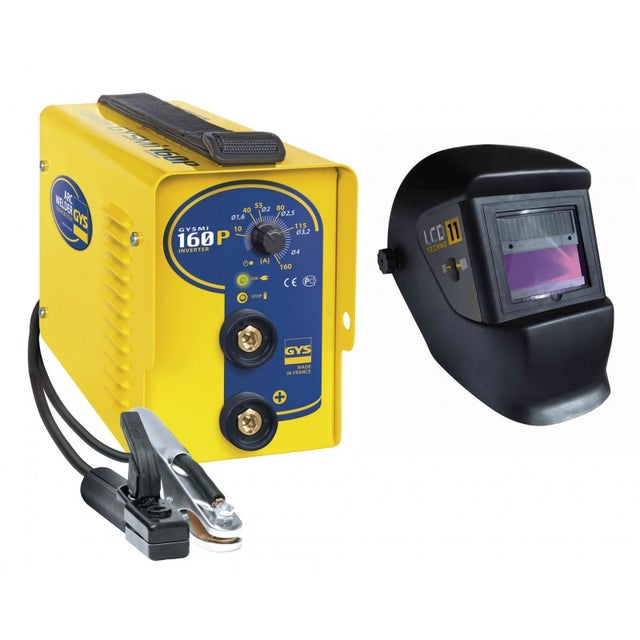 Poste de soudage à l'électrode MMA Gymi 160P + masque à cristaux liquides LCD Master 11