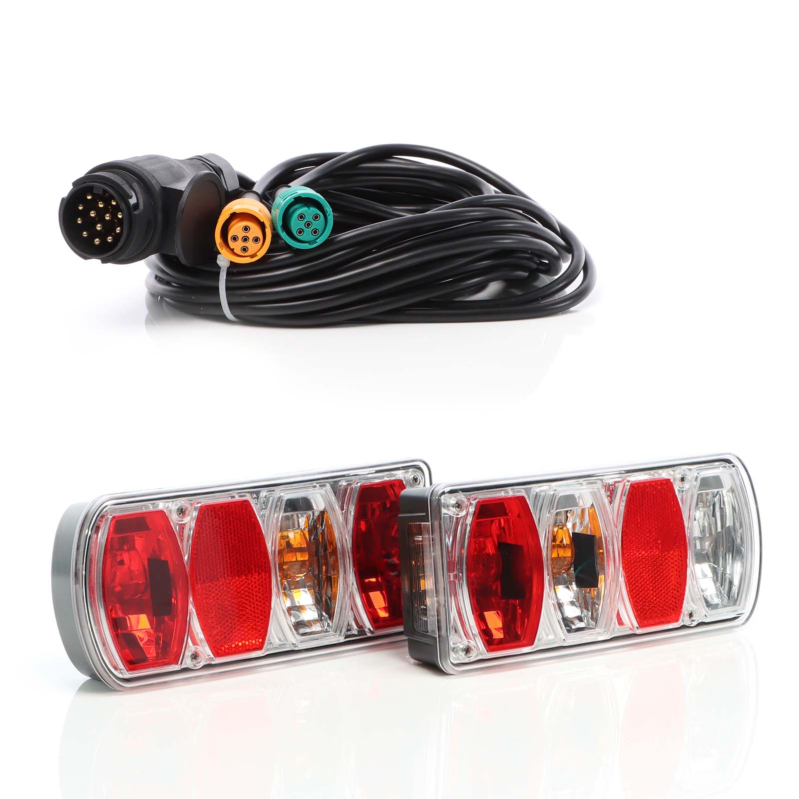 2pcs 12V Fanale Posteriore Per Rimorchio Per Camion 19 LED Impermeabile - Foto 5