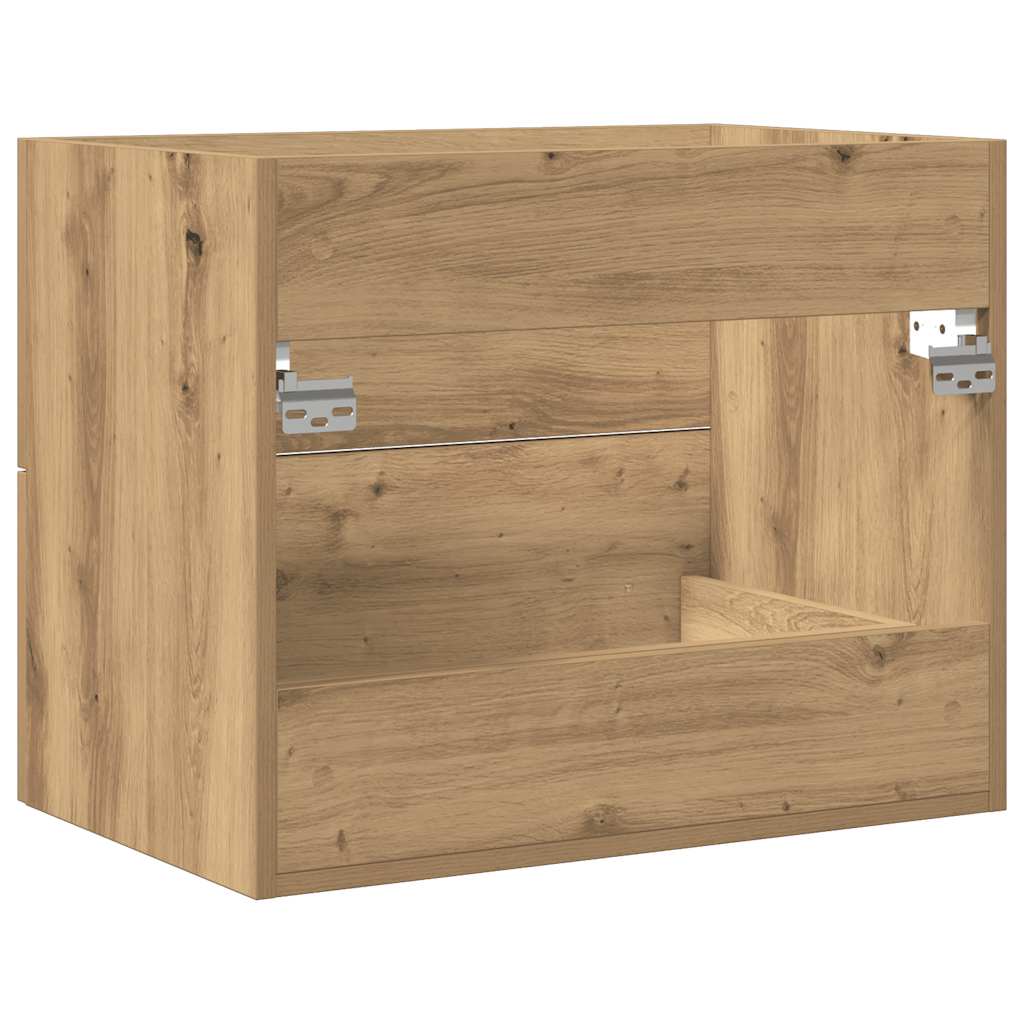 Mueble de lavabo de ba?o fabricado artesanalmente en madera de roble. - 8