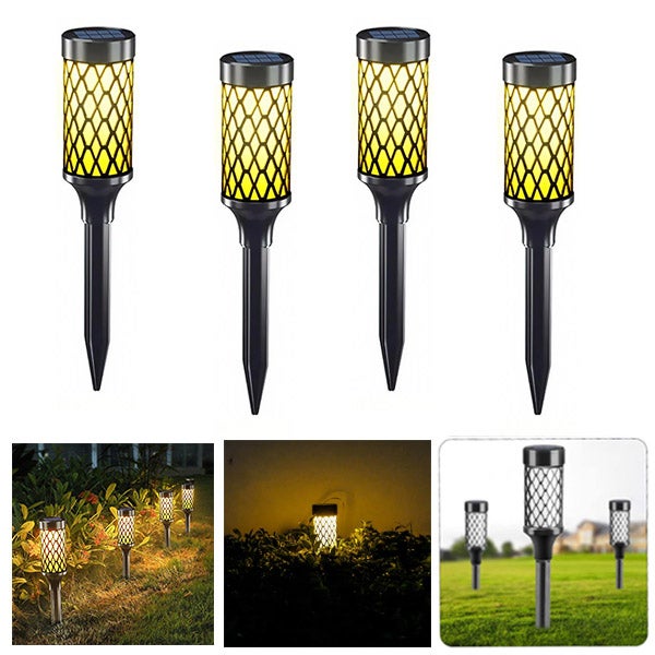 Luz Solar Para Jardín Cilíndrica Blanca - LED, IP65, Fácil Instalación Sin Cables