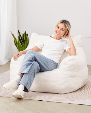 VEVOR Pouf Rond 89 Cm Avec Housse Amovible - Rempli Mousse Mémoire De Forme 25D, Velours Doux - Pour Salon, Chambre, Salle De Jeu