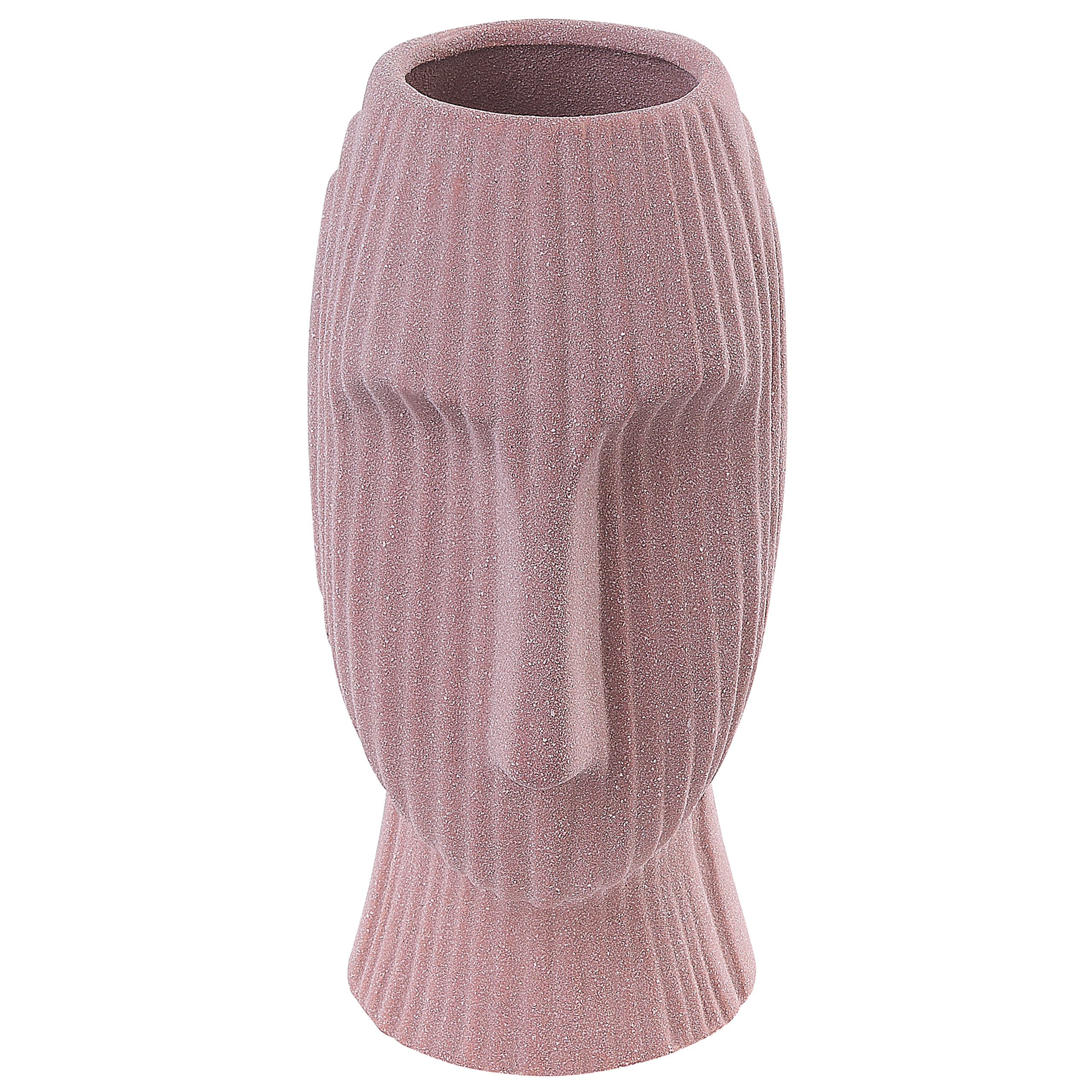 Vază pentru flori PALLINI Piatră ceramică 24 cm Roz piersică