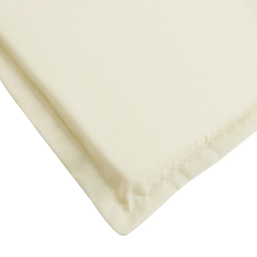 Cojín exterior | Cojín de tumbona de tela Oxford crema 200x70x3 cm CFW91449 - 7