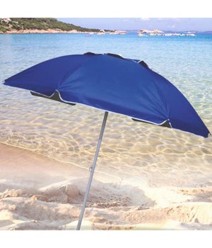 OUTSUNNY Ombrellone da spiaggia Ombrellone in metallo, tessuto
