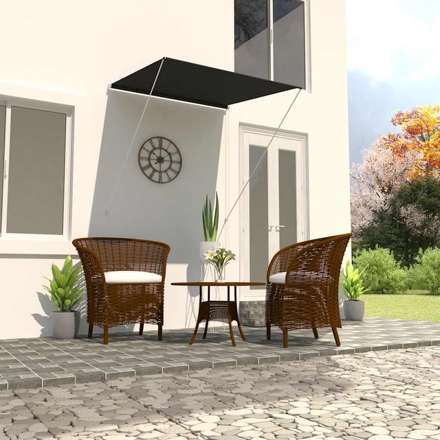 Toldo retrátil 100x150 cm antracite vidaXL