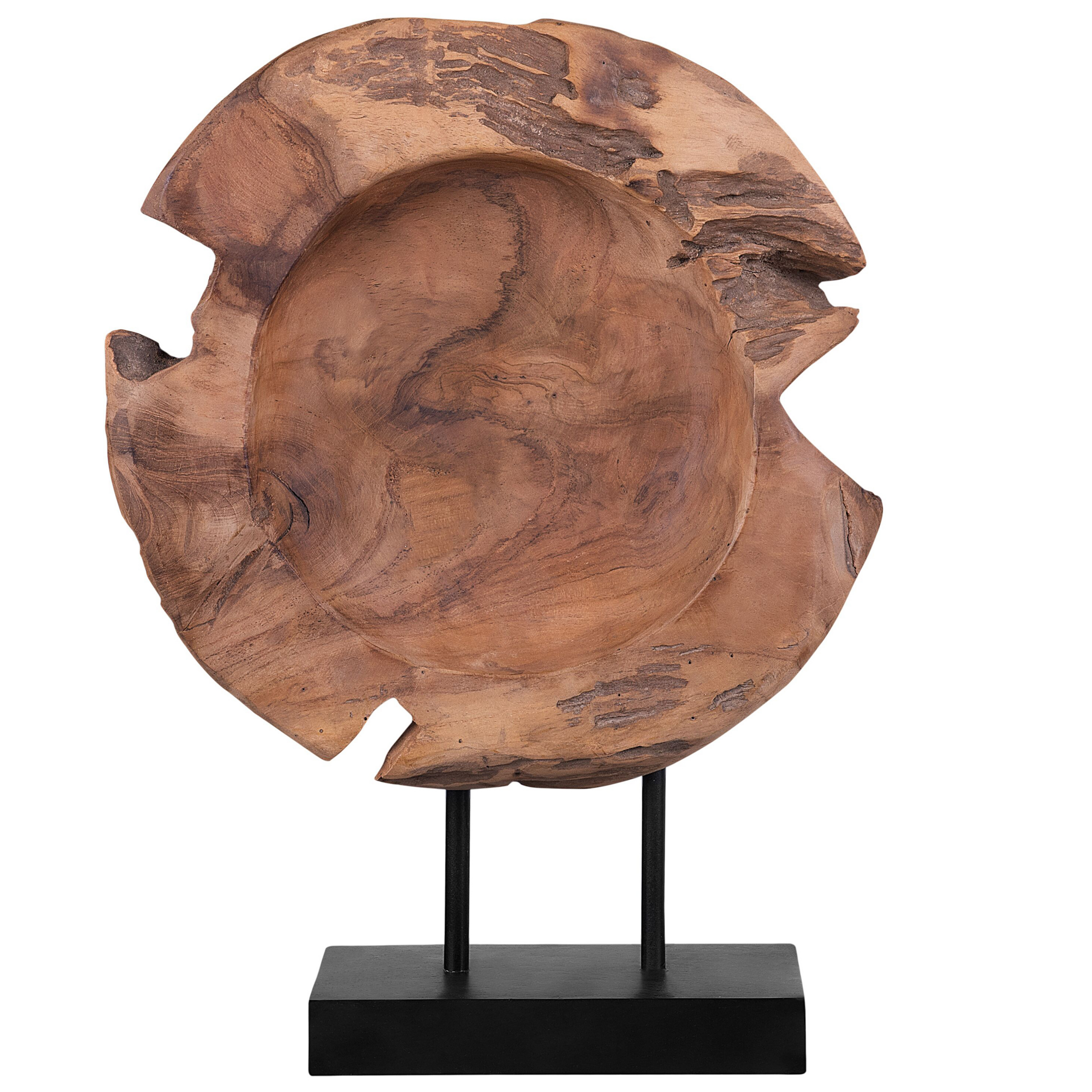 Accessorio decorativo pesce PLAICE FISH Legno Marrone - 6