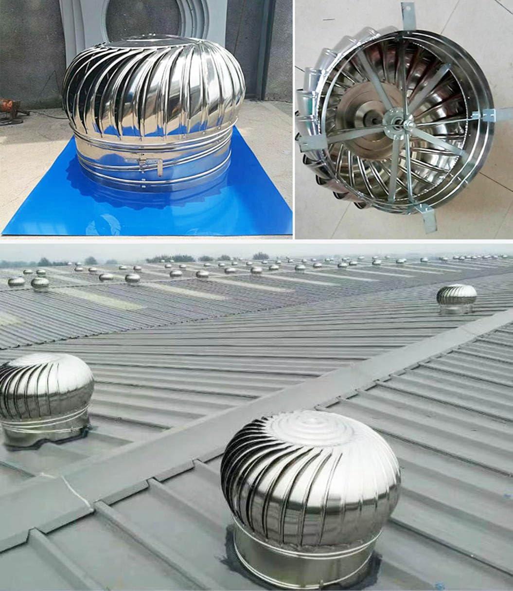 Sortie de toit, Extracteur de fumées rotatif éolien en inox base ronde, chapeau de cheminée, toutes dimensions, Ø 160 mm - 8