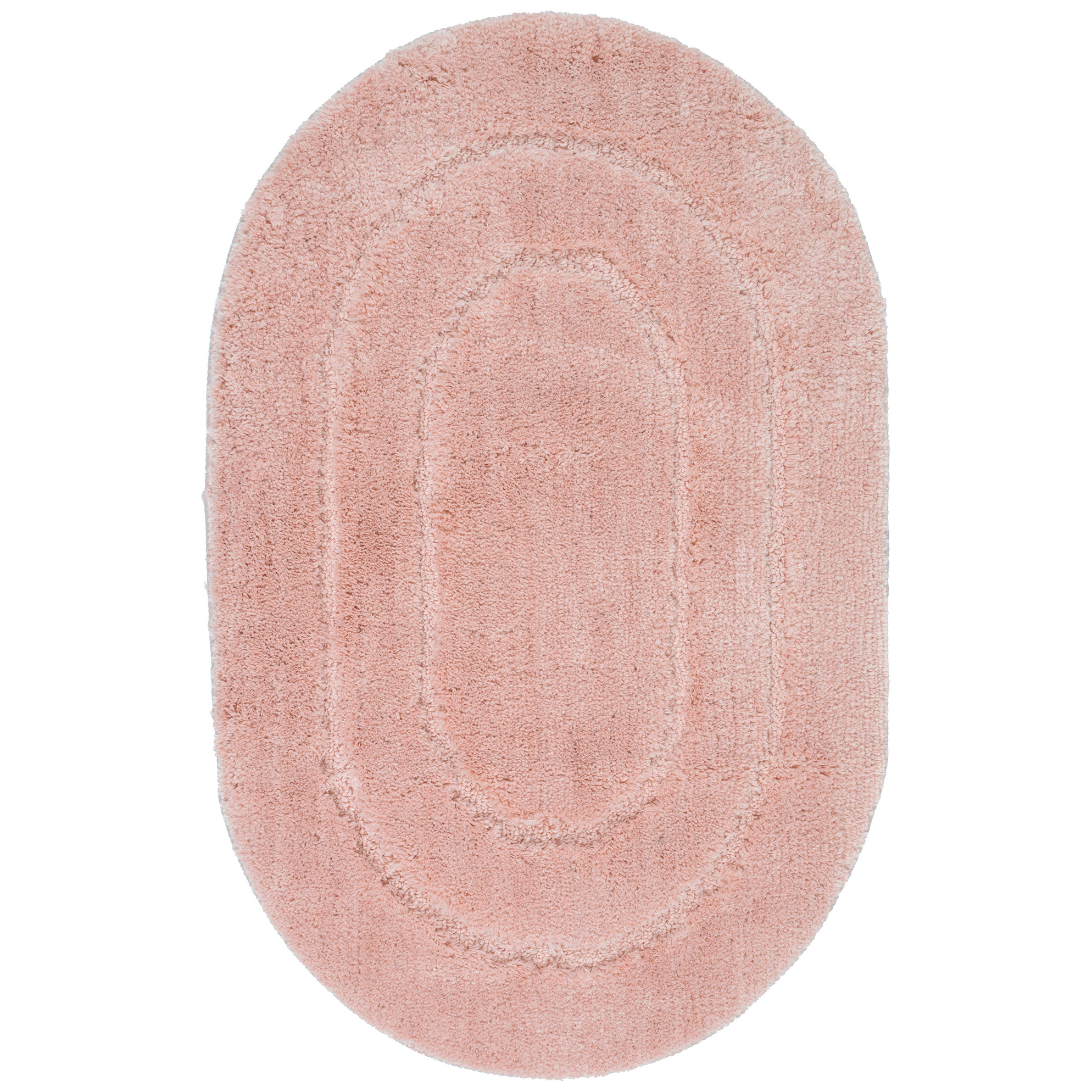 Dywanik łazienkowy Soft 50x80 cm antypoślizgowy owalny różowy