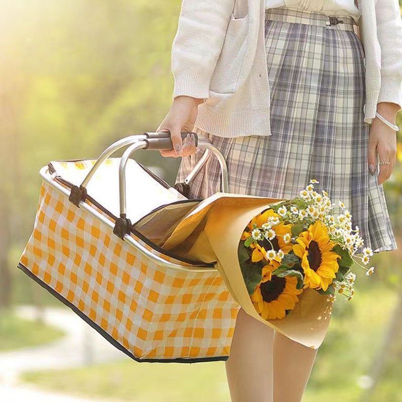 Lot de 4 Grand sac de rangement pliable 95 L, avec couvercle et