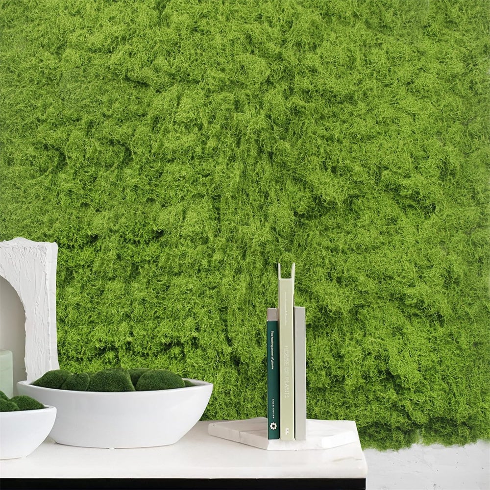 Muschio, verde chiaro, imitazione muschio naturale, muschio artificiale, ideale per lavori artigianali, decorazioni pasquali e natalizie, 100 x 100 cm - 2