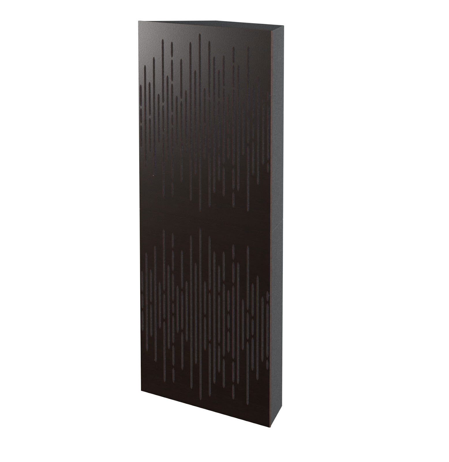 Lot de 2 Pièges à basses WAVE acoustiques insonorisants 50x50x10 cm -MDF perforé laminé et mousse acoustique -Wengé - 4