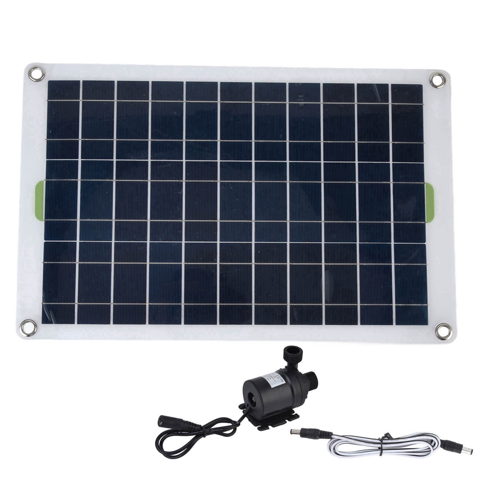 Kit de bomba de agua solar, panel de 800 l/h, 12 v, bajo nivel de ruido, cc, ecológico, duradero, plástico, silicona, bomba solar para estanque jardín