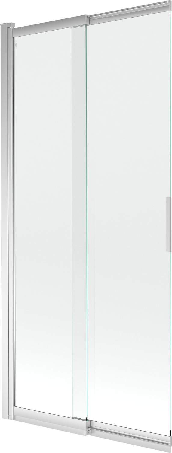 Mexen Fox parawan nawannowy 2-skrzydłowy przesuwny 85 x 150 cm, transparent, chrom - 891-085-002-01-00
