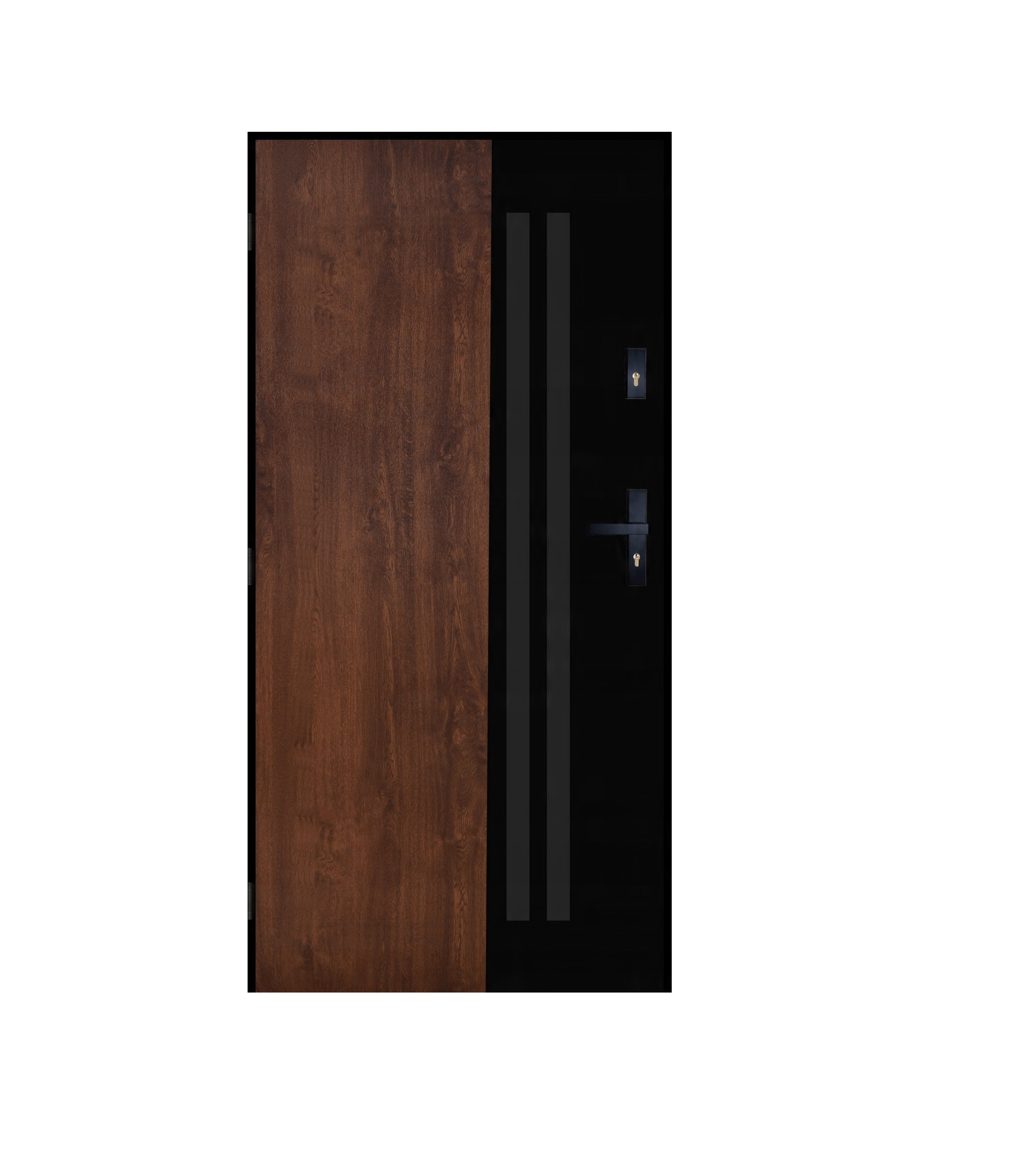 PANTOR ALPINE-PASSIVE 02 Drzwi zewnętrzne Lewo/Prawo 90 Antracyt/Orzech/Złoty Dąb 72 mm grubość Warm