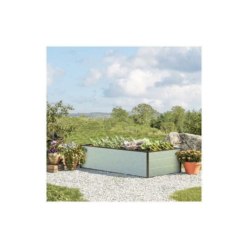 77 x 150 x 39 cm Grzadka podwyzszona, aluminium anodowane