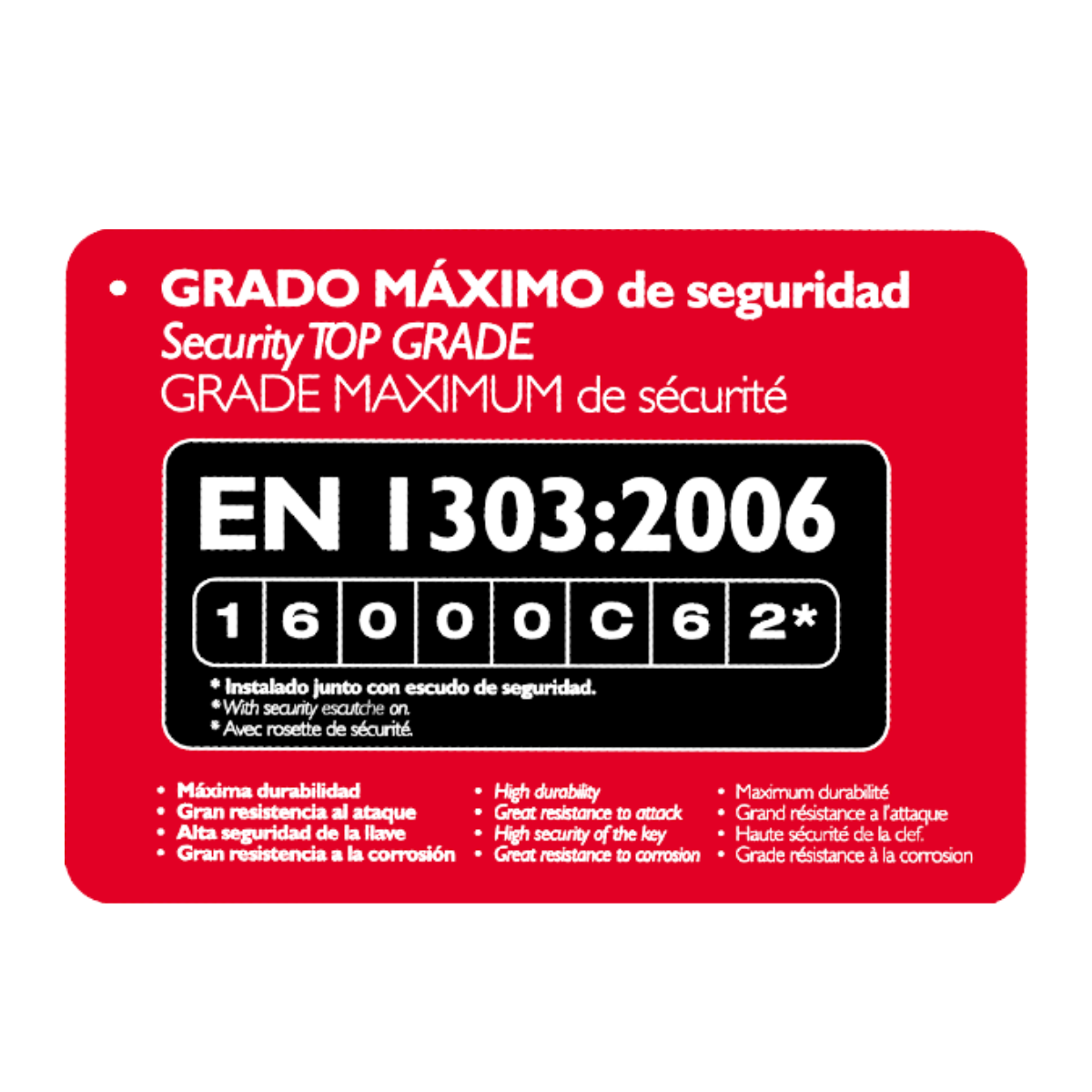 Cilindro con allarme LINCE CPLUS ALARM da 30 + 30 mm nichelato - 5