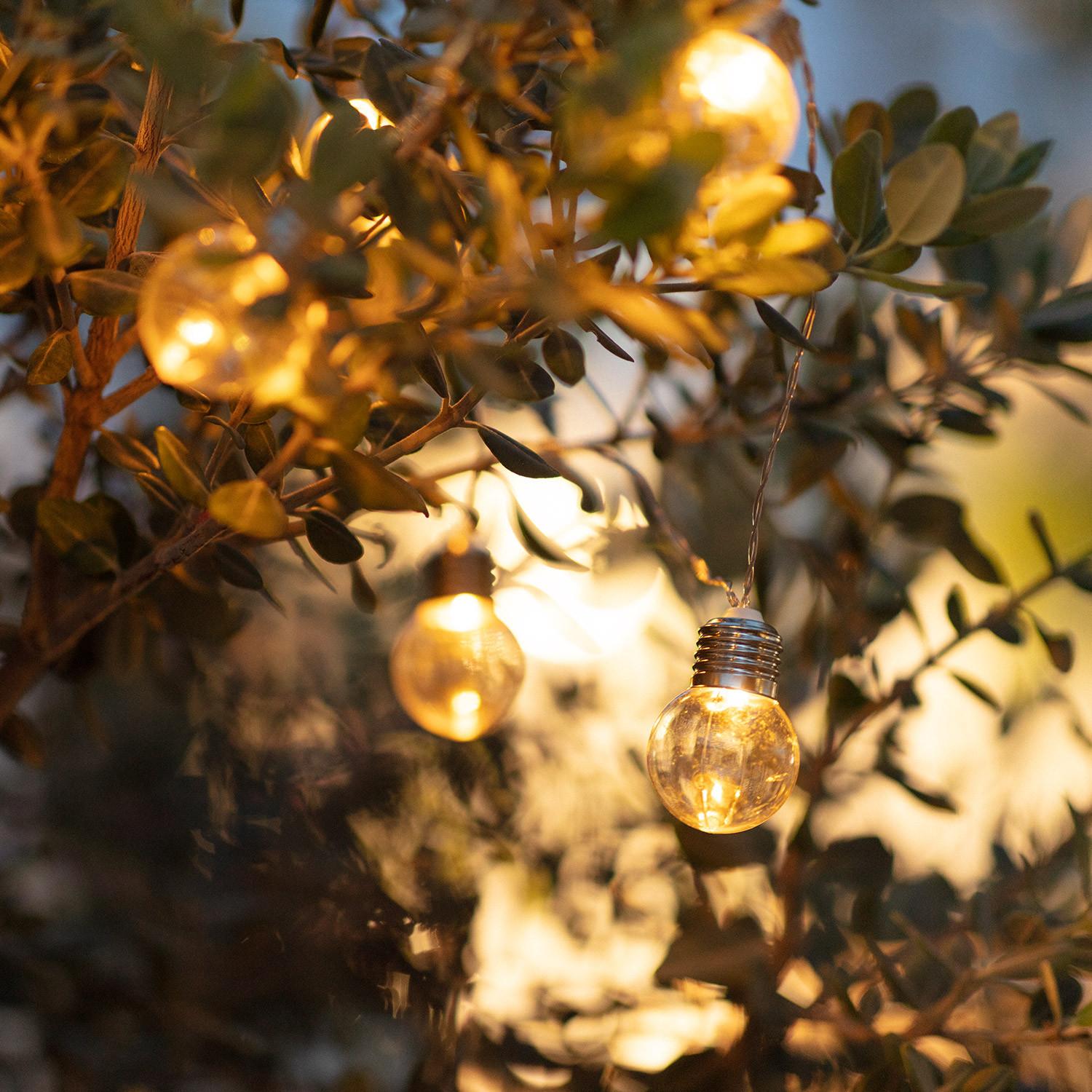 Grinalda de Lâmpadas LED Solar Galilei 2m 3000K Branco quente | Ideal para o Natal - 2