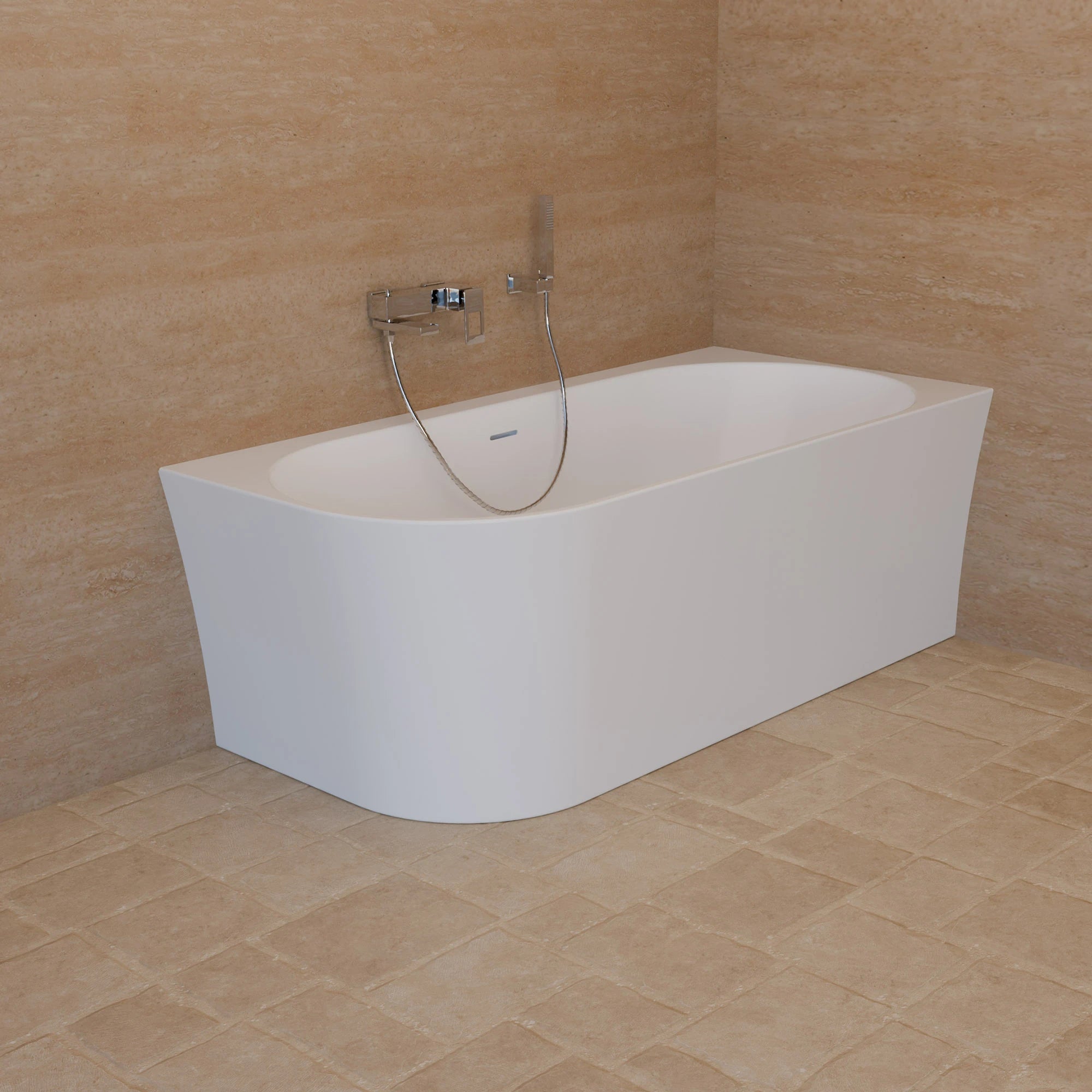 Baignoire Ilot Cosmic 160 droite blanche 160 x76 x58 cm, by SPALINA - 8
