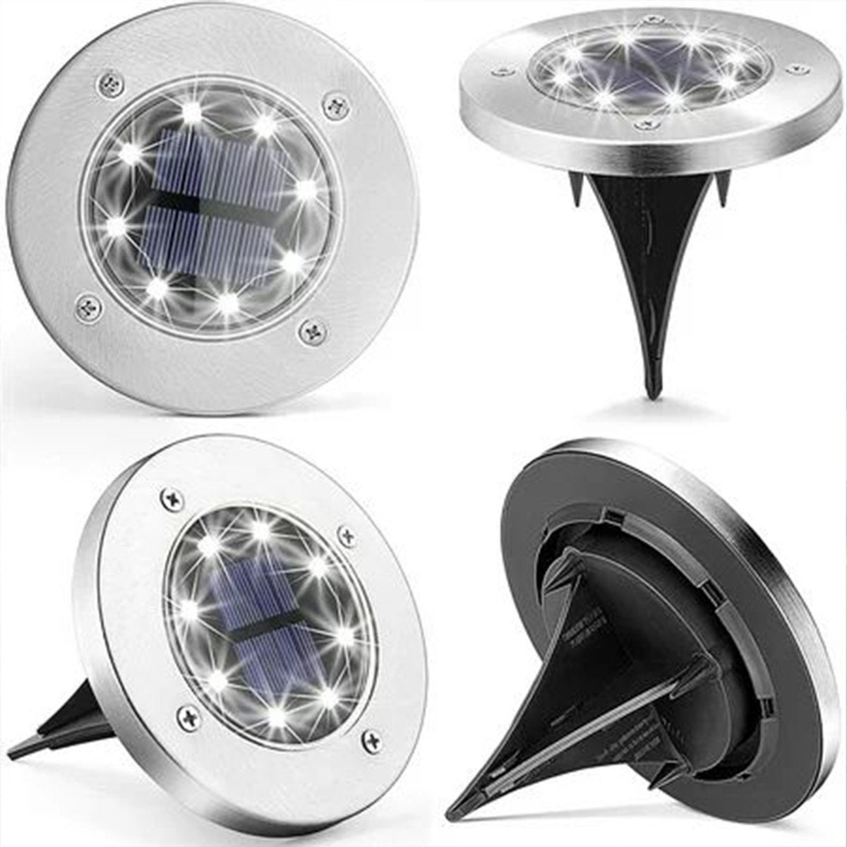 Vyzio, Iluminat de grădină, Lampă de exterior, Spot de sol, 3 bucăți, 2 wați, IP65, 4100K