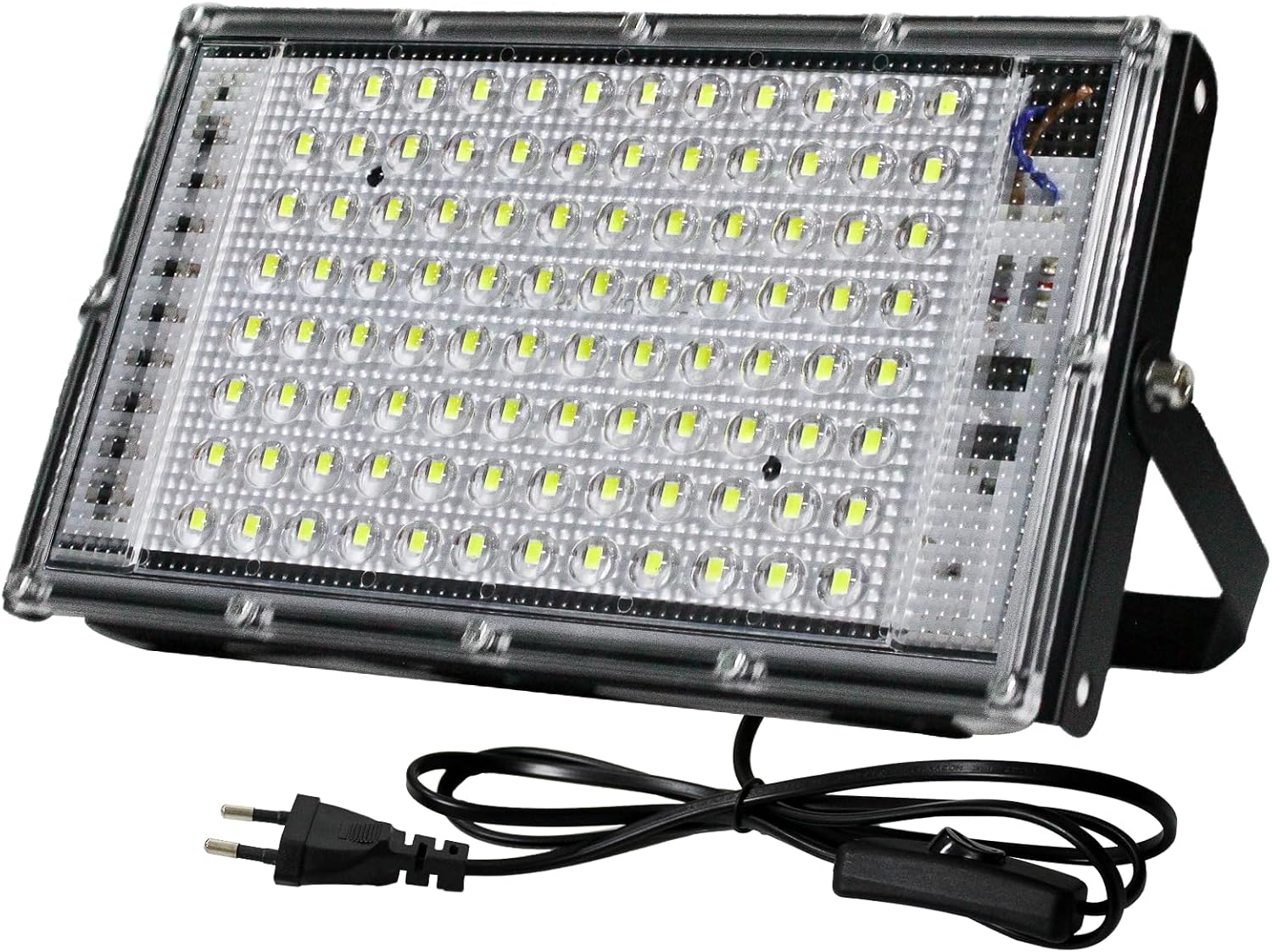 Arum Lot de 2 Projecteurs LED 50W Extérieur Forte Luminosité Blanc Froid 6000K IP65 Jardin Terrasse Parking Cours